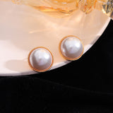 S925 silver needle simple small fragrant pearl earrings