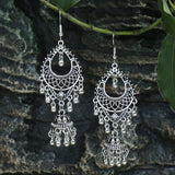 Long tassel Nepal lantern earrings