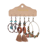 Vintage geometric earrings Fashion long earrings