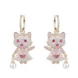 Cartoon cute cat Earrings