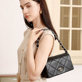 Xiaoxiangfeng rhombus shoulder women's bag versatile temperament caviar pattern chain bag messenger bag