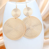 Large and small circle earrings