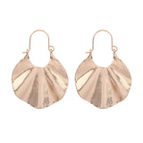 Golden geometry double C earrings