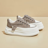 2025  spring white shoes new Korean version ins female students platform heightening sports board shoes casual street shooting HB277