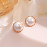S925 silver needle simple small fragrant pearl earrings
