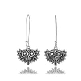 Bohemian Nepalese beads pendant earrings