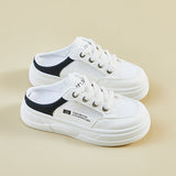 2025  summer little white shoes new Korean version ins female students thick sole heightening mesh breathable casual board shoes HY322