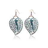 Geometric alloy retro earrings