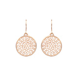 Pearl gold geometric earrings