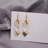 S925 Silver Needle Simple Geometric Retro Earrings