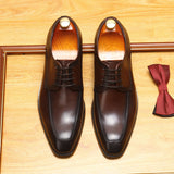 2025 Business casual shoes cowhide men's shoes dress shoes British men's comfortable shoes men's low-top fashion versatile leather shoes men