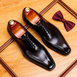 2025 Leather shoes men's cowhide fashion Korean version of small leather shoes men's dress shoes suit shoes men's British lace-up casual leather