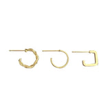 Simple earrings, personalized twist earrings