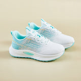 ins tide Korean version of flying woven sports shoes for women's  spring new student running casual shoes to increase the height of street shooting Q1005