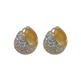 Water drop hoop earrings