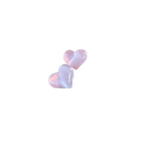 S925 silver needle peach girl lovely multicolor love resin earrings
