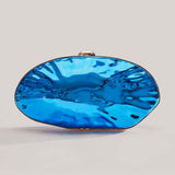 women's  new shoulder oblique span bag, special-shaped shell electroplating bag, fashion wedding dinner clutch bag