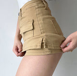 themeisles - New Revolution Denim Pocket Skirt