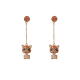 Wholesale little tiger Earrings Red Earrings