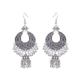 Long tassel Nepal lantern earrings