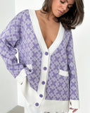 2025 New Popular, , ,  spring and autumn popular sweater cardigan jacquard medium and long cardigan knitted sweater