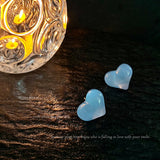 S925 silver needle peach girl lovely multicolor love resin earrings