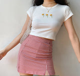themeisles - Rouge Gingham Skirt