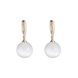 Compact geometric earring fashion opal earrings