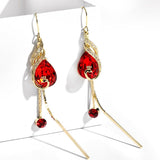 Simple long earrings