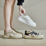 2025  spring little white shoes new Korean version ins female students platform heightening sports board shoes casual street shot SH502
