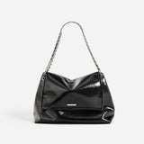 Niche design tote bag women's 2023 new high-end chain bag leather large-capacity commuter shoulder messenger bag