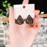 Vintage Palace Style Black Zircon Earrings