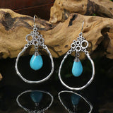 Exquisite Turquoise Bell Earrings