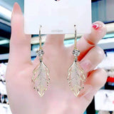 Geometric crystal opal earrings