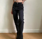 themeisles - Key And Lock Straight Jeans