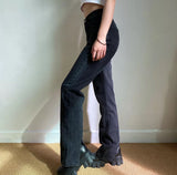 themeisles - Key And Lock Straight Jeans