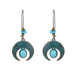 Bohemian Nepalese beads pendant earrings