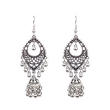 Long tassel Nepal lantern earrings