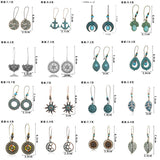 Bohemian Nepalese beads pendant earrings