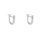 Simple small fresh glossy T-shaped geometric fashion earrings