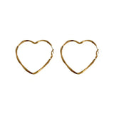 Love S925 Silver Needle Earrings Retro Metal Exaggerated Earrings