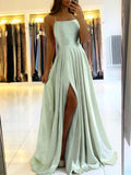 long dresses Skinny suspenders Sexy backless dresses High split dance host dresses