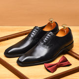 2025 Suit leather shoes men's business dress leather pointed British retro Oxford shoes hand-polished Popularan version men's shoes wholesale