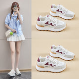 2025  ins Korean version of the new dad shoes girl  spring student running sports thick sole height casual street shot J6117
