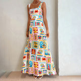 MOMENTLOVER women's clothing New autumn 2025 dresses, new temperament personalized printing tube top fashion suspender dresses