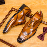 2025 New leather shoes men's casual leather shoes Korean version cowhide British trend versatile leather business dress men's shoes