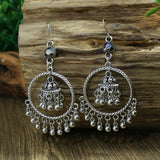Rice bead bell tassel vintage earrings