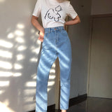 themeisles - Classic Tapered Mom Jeans ~ HANDMADE