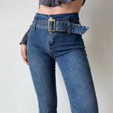 themeisles - Hot Girl Denim Flare Jeans