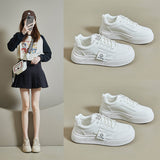 2025  spring little white shoes new Korean version ins female students platform heightening sports board shoes casual street shot SH502